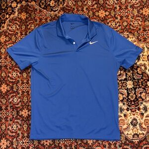 Nike Men's Vibrant Blue Polo Shirt